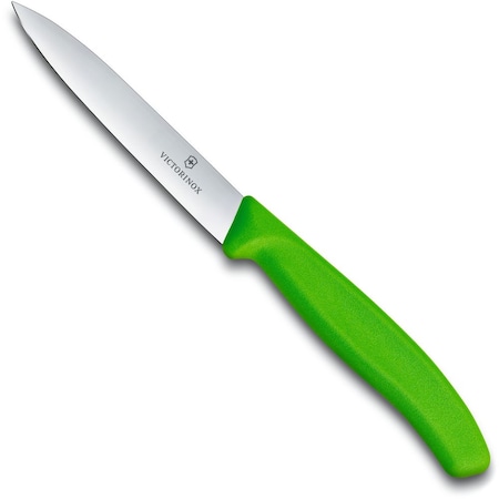 Swiss Army Brands Kitchen Swiss Classic Paring - Colored 4In Strt, Spear Point Blade, 5/8In Width At Handle Green VIC-6.7706.L114